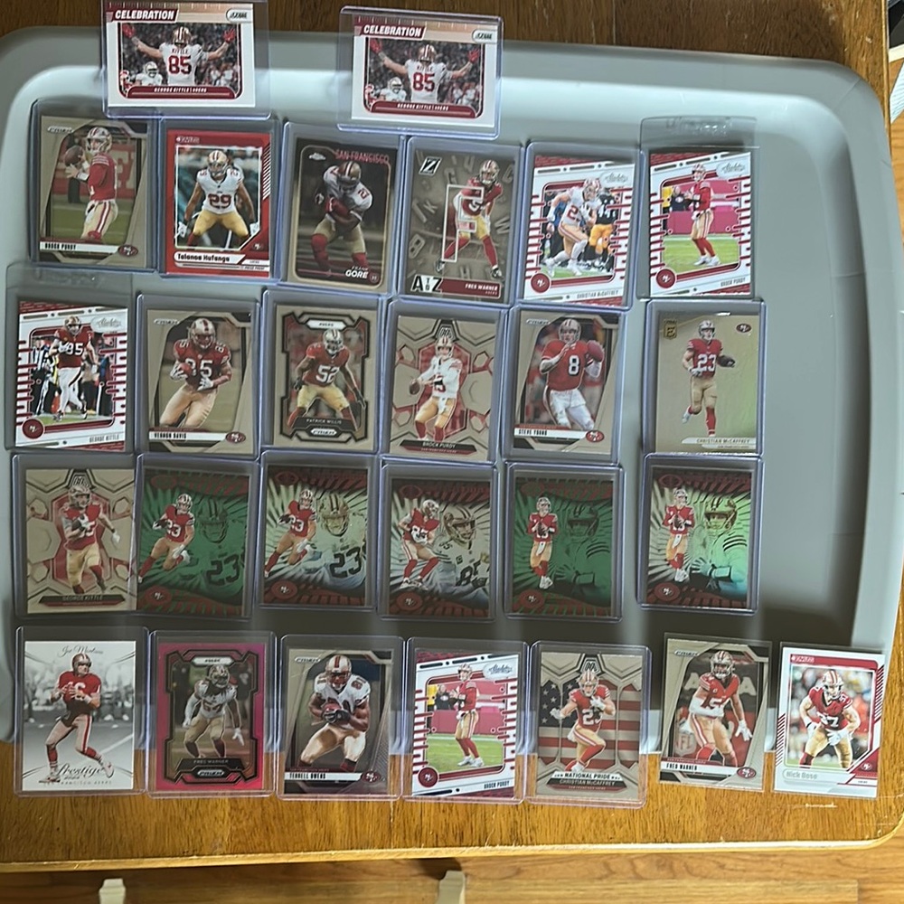 49ers Football Trading Card Collection Lot